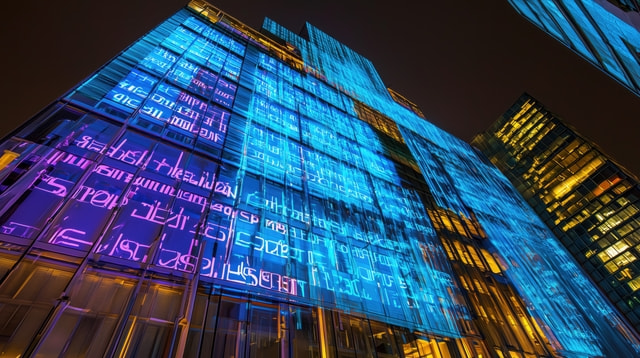 デジタルな街のイメージ